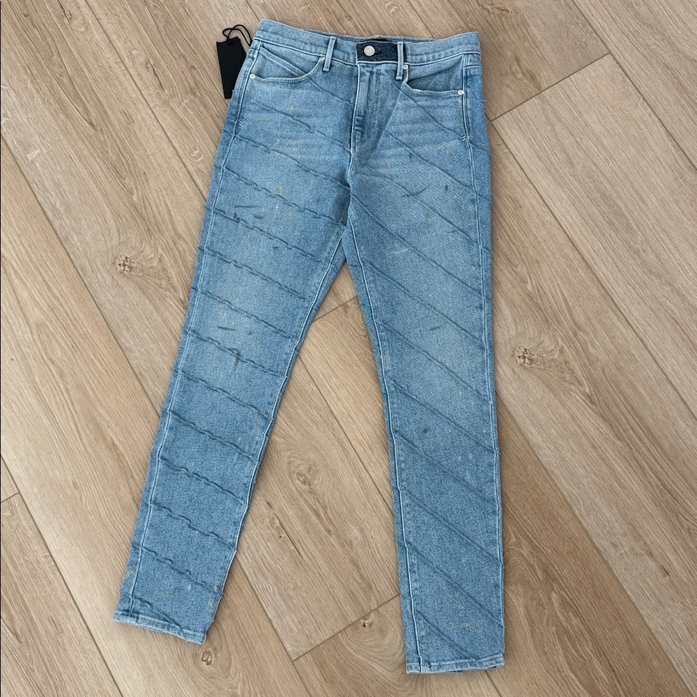 RTA Madrid High Rise Skinny Crop Classic Blue Women's Jeans